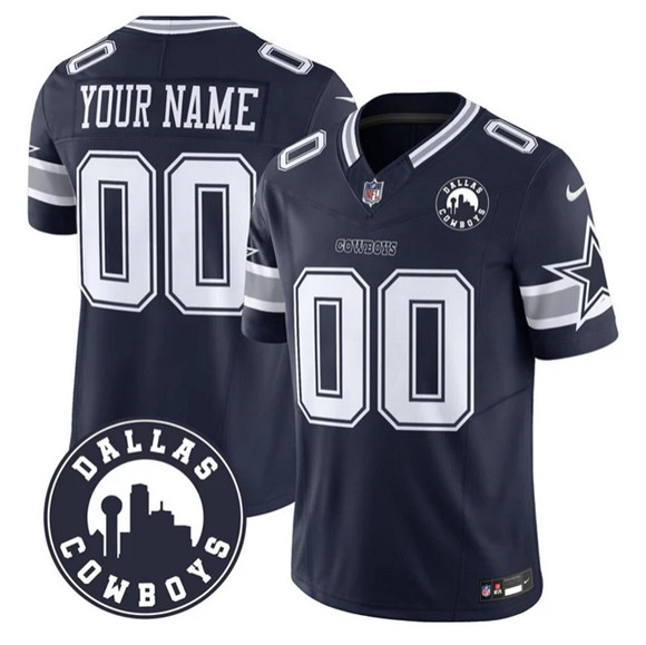 Men's Dallas Cowboys Active Player Custom Navy 2025 F.U.S.E. 